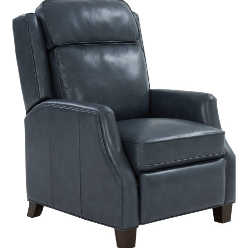 Nixon Manual Recliner in Marisol Flint Grey Top Grain Leather